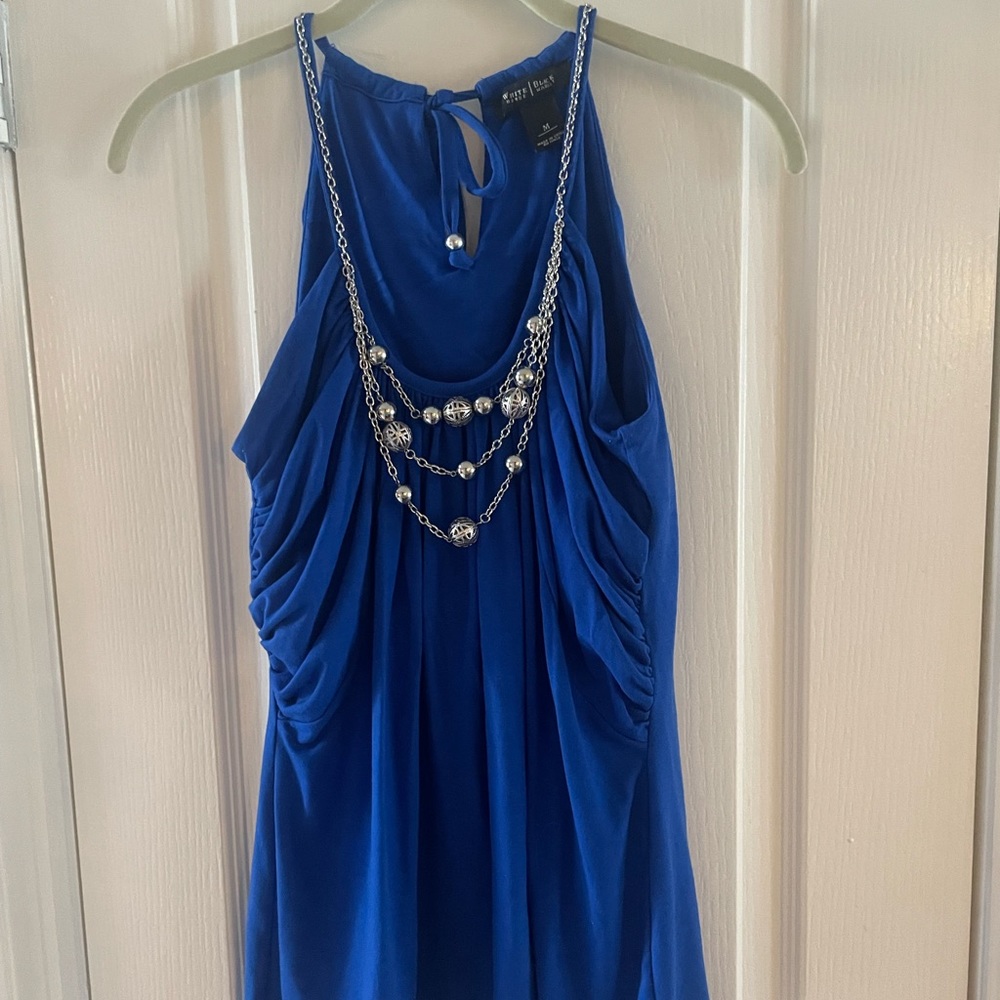 White House Black Market blue tank